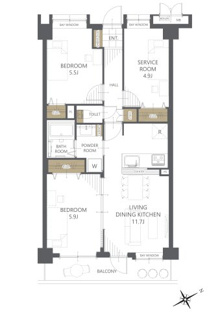 【間取り】グリーンパーク蕨 