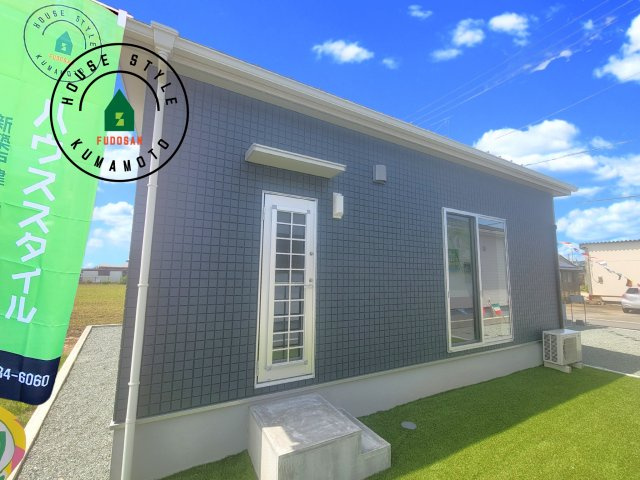 宇城市小川町北新田第6-2棟（2号棟）の外観|デザイン性のある外観です。