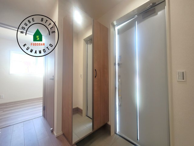 宇城市小川町北新田第6-2棟（2号棟）の防犯設備|二重ロックでしっかり防犯対策ができます。