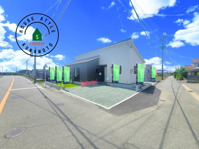 宇城市小川町北新田第6-2棟（2号棟）の前面道路含む現地写真|見学の時間などお気軽にお問い合わせ下さい。