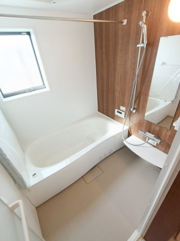 八潮市　古新田　新築戸建　　全1棟の浴室|日々の疲れを癒すお風呂です