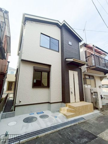 八潮市　古新田　新築戸建　　全1棟の前面道路含む現地写真|前面道路含む現地写真です