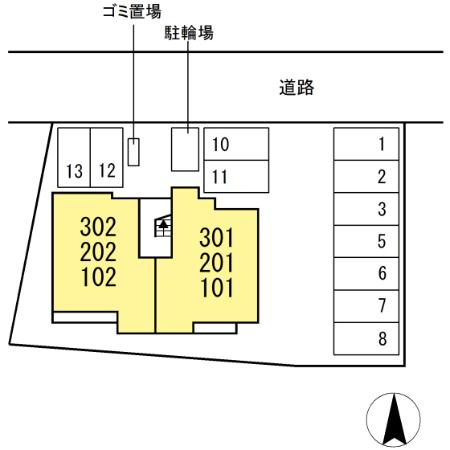 D-avance柱 Ⅰの区画図