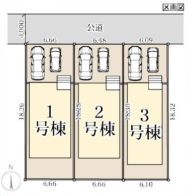 茅ヶ崎市松浪2丁目　新築戸建　3号棟の間取り|3号棟◇