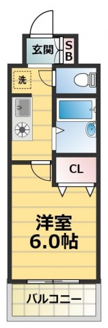 エスリード深江橋の間取り