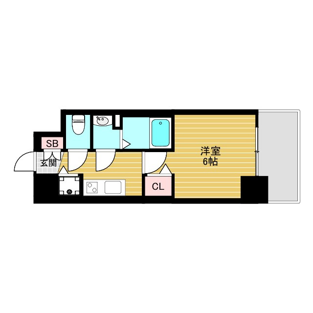 アスヴェル新大阪SOUTHの間取り