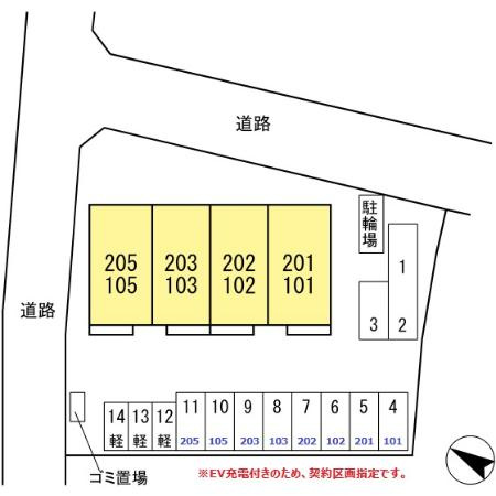 TORISIA VT (トリシアブイティー)の区画図