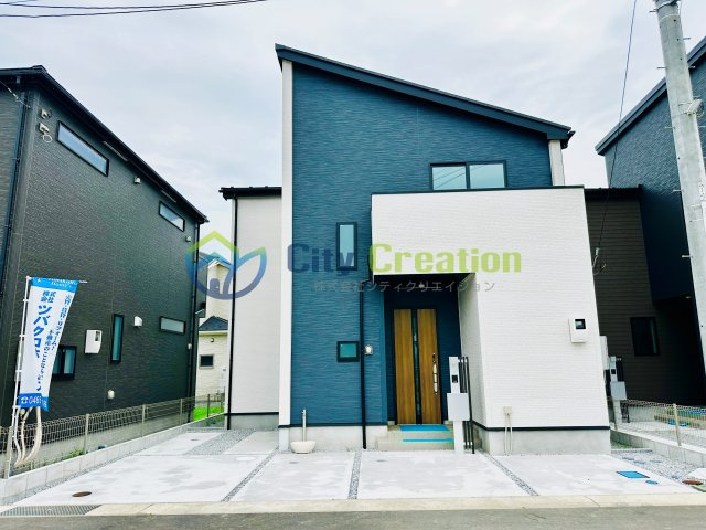【成約御礼】秦野市曽屋　お庭付き角地の新築戸建て　8号棟の外観|7号棟　外観写真