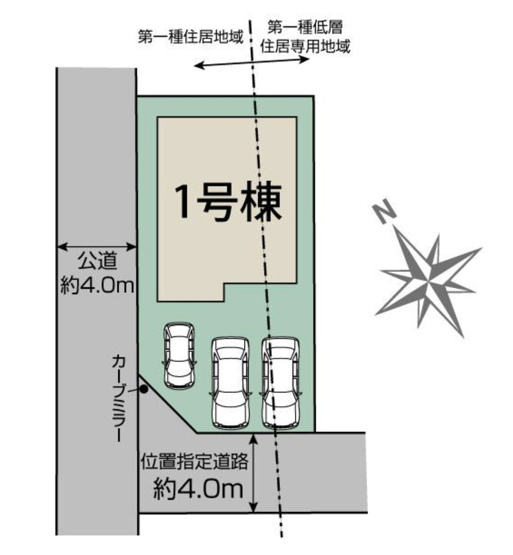 【区画図】 | 深谷市上野台　ブルーミングガーデン　新築戸建　全1棟　1号棟