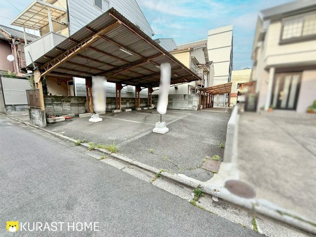 京都市南区八条源町　建築条件なし土地の外観