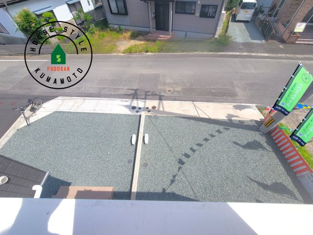 宇城市松橋町両仲間第4-5棟（3号棟）の展望|窓から緑が見える物件も魅力的です。