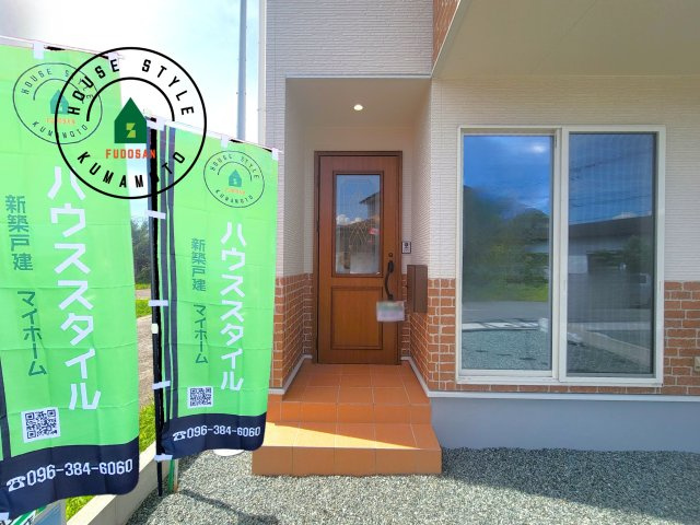 宇城市松橋町両仲間第4-5棟（3号棟）の玄関|おでかけの時も帰った時も、「我が家」を最初に感じでもらえる素敵な空間に。