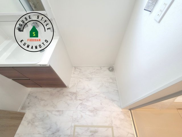 宇城市松橋町両仲間第4-5棟（3号棟）のランドリースペース|ランドリースペースとなります。広々して有効的にご使用できます。 