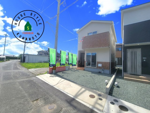 宇城市松橋町両仲間第4-5棟（3号棟）の前面道路含む現地写真|見学の時間などお気軽にお問い合わせ下さい。