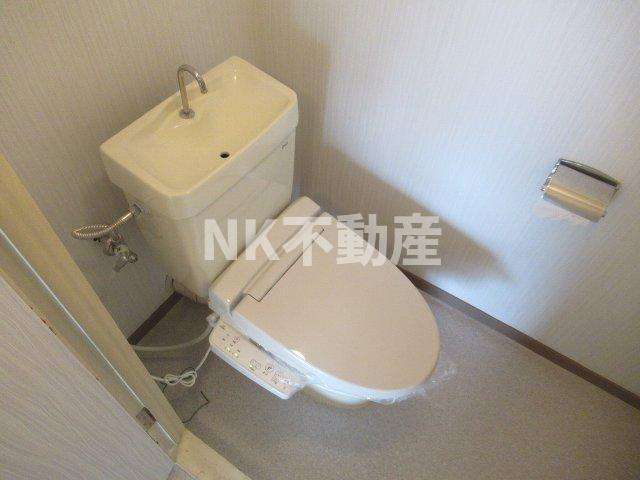 【トイレ】 | NSハイツ鴻池（鴻池新田賃貸） | 落ち着いた色調のトイレです