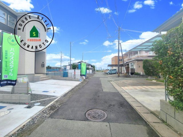 熊本市南区御幸西2丁目第3-2棟（2号棟）　の前面道路含む現地写真|前面道路です。