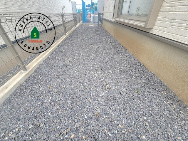 熊本市南区御幸西2丁目第3-2棟（2号棟）　の庭|お庭で自由な時間を過ごせます。