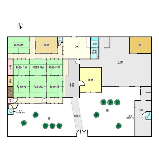 【間取り】 | 農地付き古民家！たつの市神岡町上横内