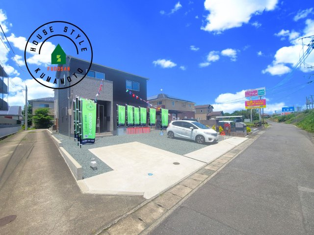 宇城市不知火町高良第2-2棟（1号棟）の前面道路含む現地写真|見学の時間などお気軽にお問い合わせ下さい。