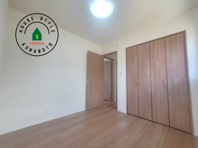 宇城市不知火町高良第2-2棟（1号棟）の和室|将来的に、琉球畳を引きまして和室風にすることも可能です。