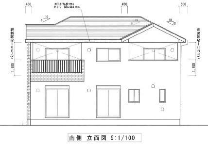 藤岡市藤岡　中古1790の外観パース|南側立面
