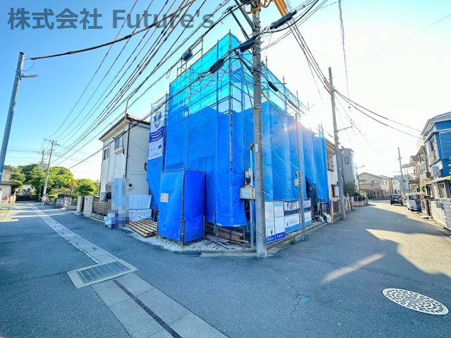 三郷市戸ケ崎　新築戸建　全1棟の前面道路含む現地写真|前面道路含む現地写真です。