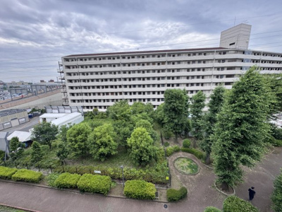 【展望】 | 東大和グリーンタウン 1号棟 | 中庭があり前面棟とは距離があるゆとりのある建物です