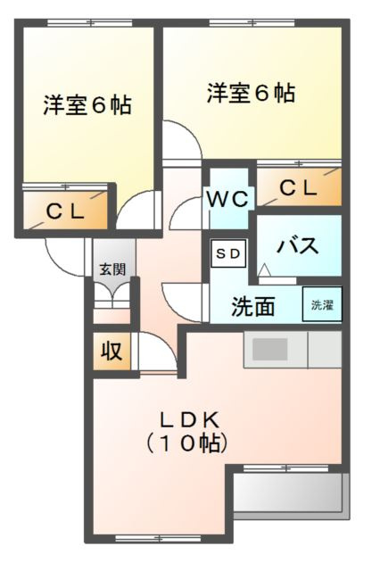 グランディール　パインの間取り