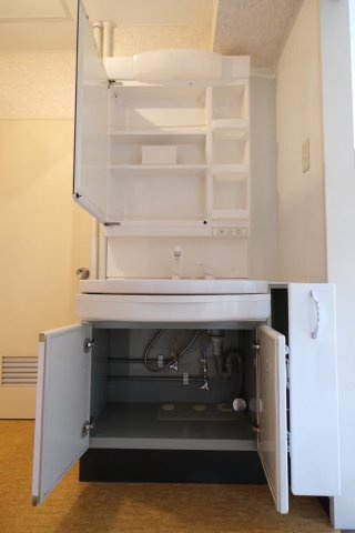 くしろ南大通りマンションの洗面所