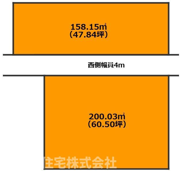 熊野2筆　土地の土地図