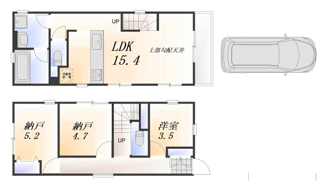 武蔵野市吉祥寺南町4丁目 新築戸建て 中央線 吉祥寺駅の間取り