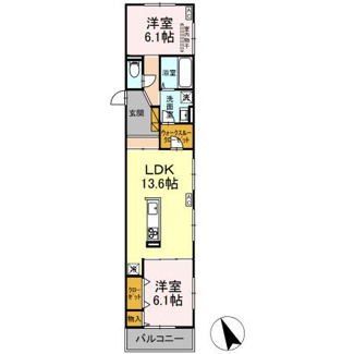 【間取り】 | D's LIEN (ディ-ズリアン) F