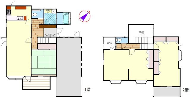 連島中央4LDK中古住宅の間取り