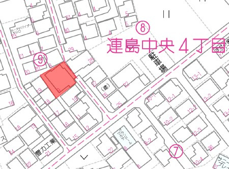 連島中央4LDK中古住宅の地図
