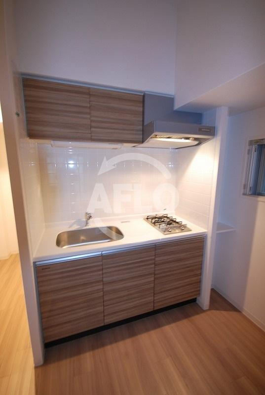 プレサンスタワー北浜のキッチン|プレサンスタワー北浜　ガス2口コンロシステムキッチン