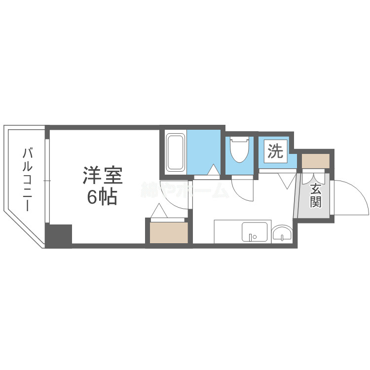 スワンズシティ難波南の間取り