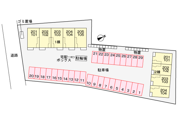 さくら　Ⅴ・Ⅱの駐車場|駐車場
