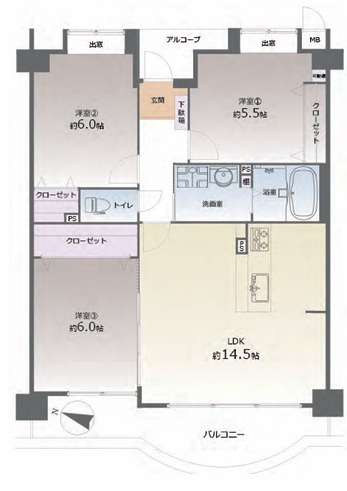 【間取り】 | リーベスト小戸公園☆仲介手数料無料☆