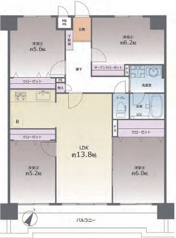 【間取り】 | 藤和ハイタウン和白丘Ⅱ☆仲介手数料無料☆