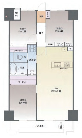 【間取り】 | エバーライフ井尻駅南☆仲介手数料無料☆