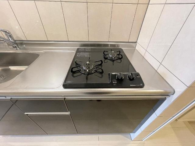 プラッツ・ユーたかまつのキッチン|２口グリル付ガスコンロ