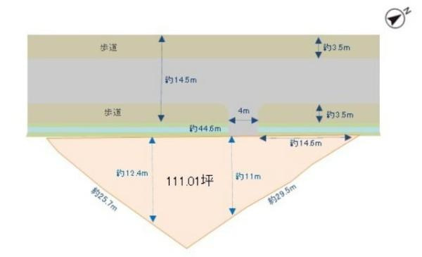 【土地図】 | 伯耆町大殿　111坪
