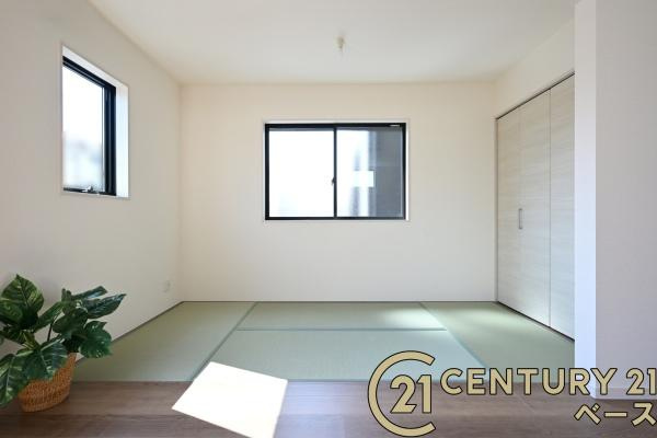 リーブルガーデン西木辻町 ３号棟 ／新築一戸建の和室|■現地撮影写真■ほっこり落ち着ける和室！客間としてもご利用いただけます！