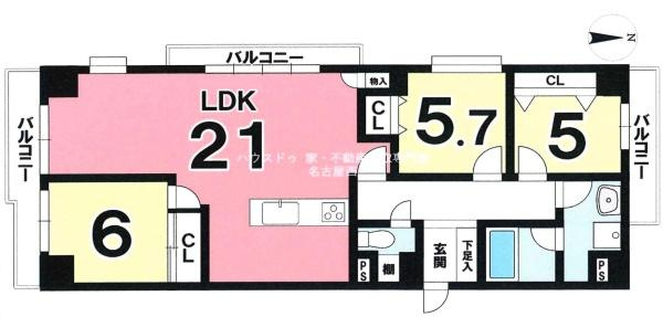 ソシアルセイワ梅園坂の間取り|間取り図です