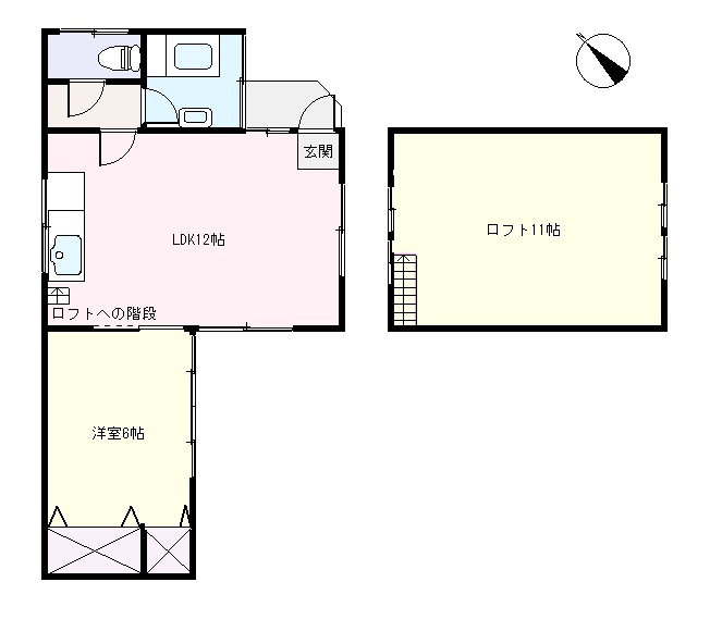 S1726H　落合中古住宅の間取り