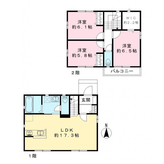 【間取り】 | ネクスト横田　１０パーセルズ　Ｆ棟