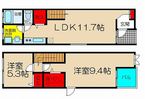 オリーベンハウスの間取り