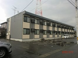 レオパレス清流Ⅱの外観|外観は落ち着いています