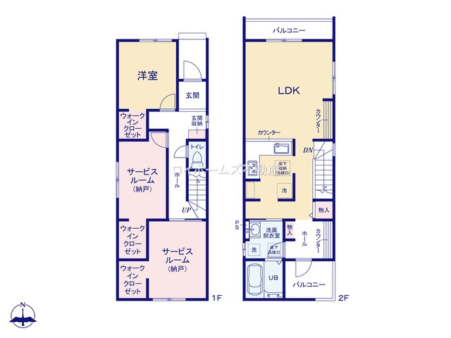 【間取り】 | 名古屋市中村区鴨付町１丁目4『仲介料無料』新築戸建て | 1号棟