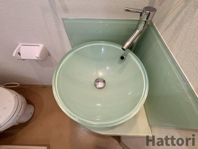 RIDGE江坂の洗面所